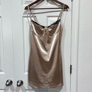 The Vintage Shop Bodycon Dress Chemise with Sweetheart Neckline Size XL